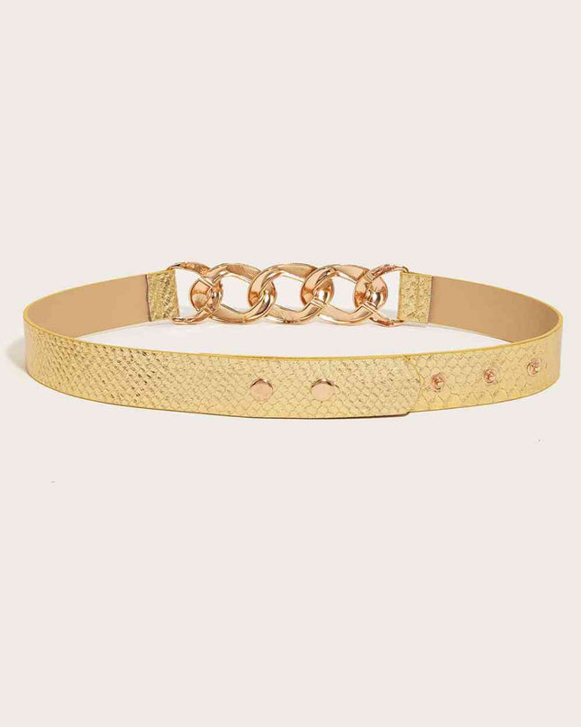 Chain Detail PU Belt
