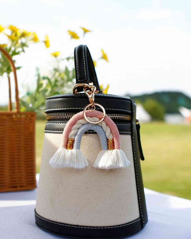 Random 4-Pack Rainbow Tassel Key Chain