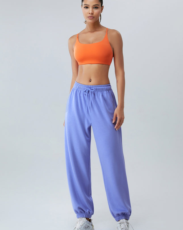 Crisscross Spaghetti Strap Active Bra
