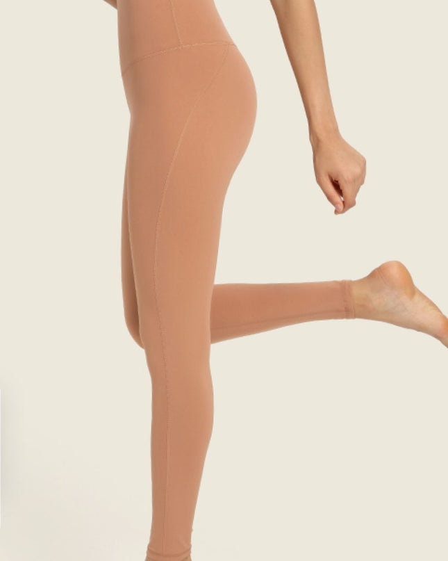 Seamless High-Rise Wide Waistband Yoga Leggings