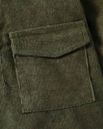 Buttoned Hoodie with Pockets