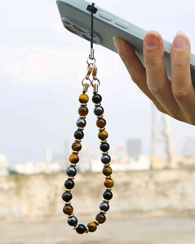 Natural Stone Beads Key Chain