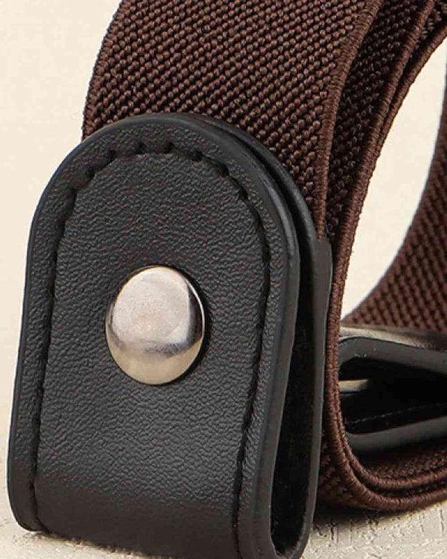 PU Elastic Snap Closure Belt