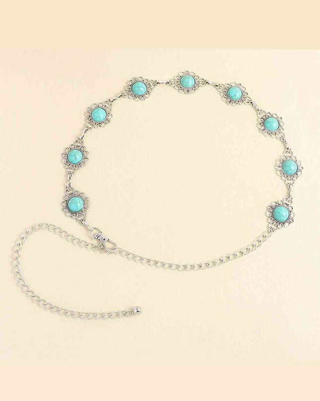 Vintage Turquoise Alloy Belt