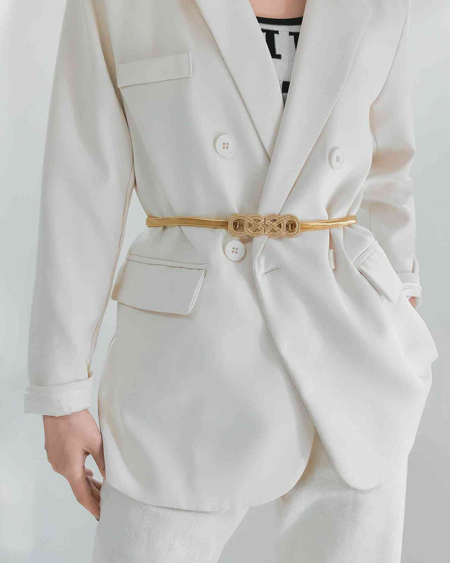 Knot Buckle Metal Belt