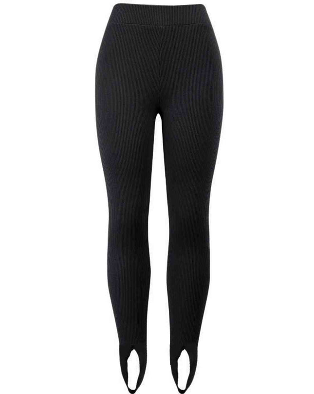 Ribbed Mid Waist Leggings