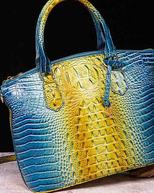 Gradient PU Leather Handbag