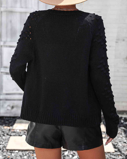 Open Front Long Sleeve Cardigan