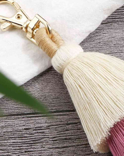 Layered Tassel Keychain