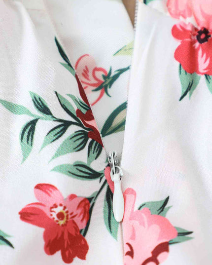 Floral Spaghetti Strap Flare Leg Jumpsuit