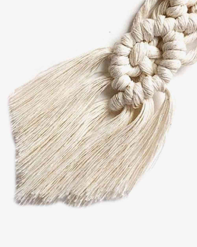 Assorted 4-Pack Macrame Fringe Keychain