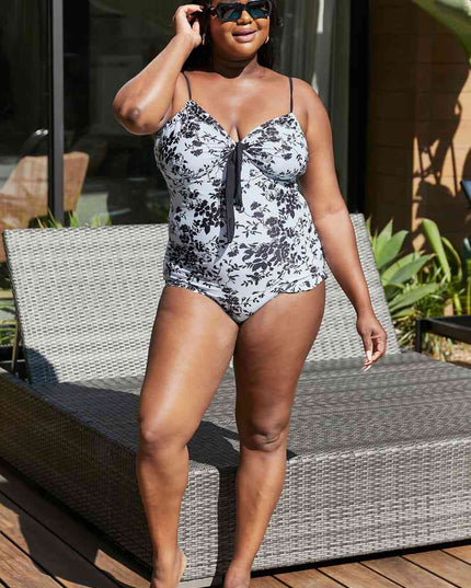 Marina West Swim Côte d'Azur Ruffle Trim One-Piece Swimsuit