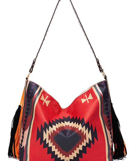 Geometric Canvas Tote Bag