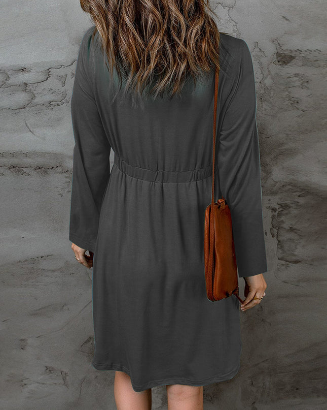 Full Size Halloween Theme Round Neck Puff Sleeve Magic Dress