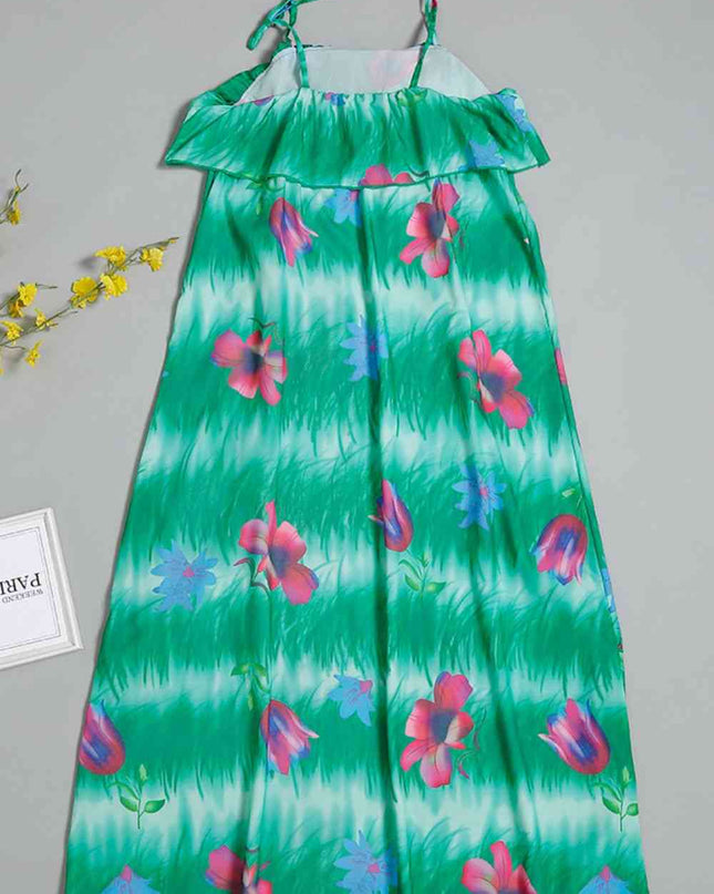 Women Floral Ruffled Dress