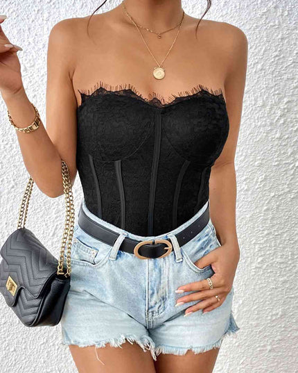 Strapless Sweetheart Neck Bodysuit
