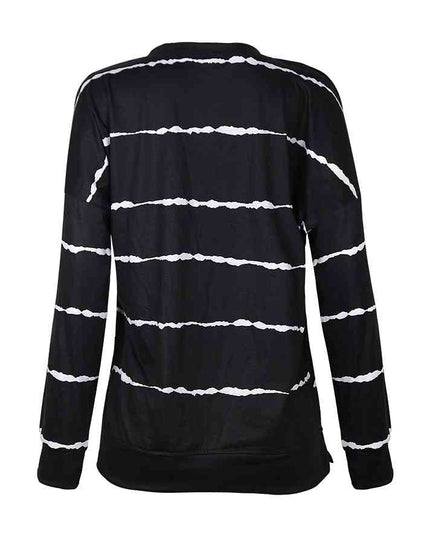 Striped Round Neck T-Shirt