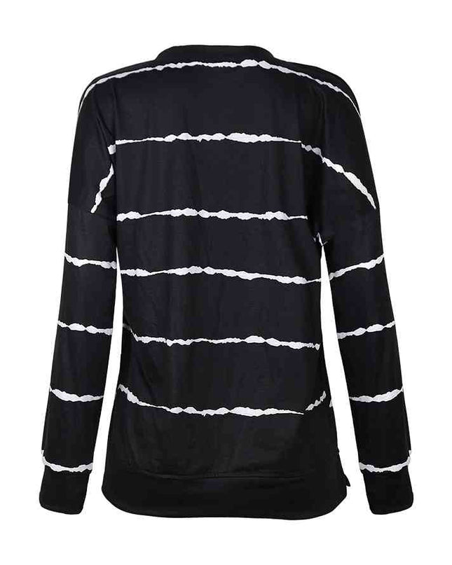 Striped Round Neck T-Shirt