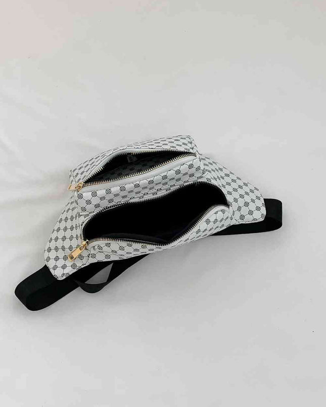 Printed PU Leather Sling Bag