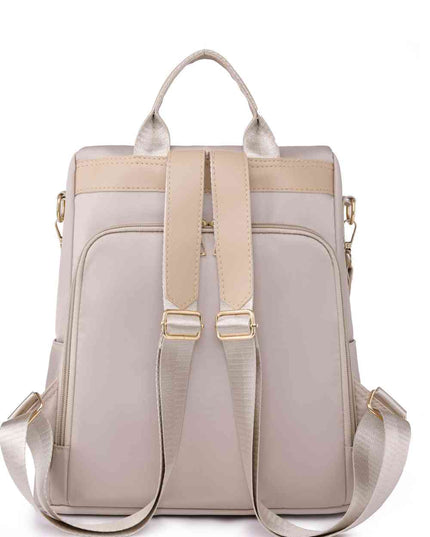 Zipper Pocket Beaded Backpack