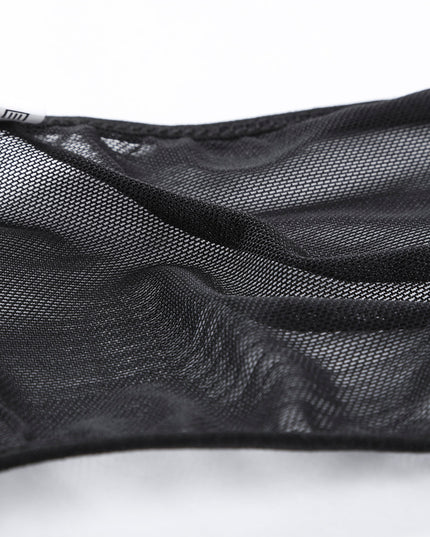 Strappy Mesh Teddy