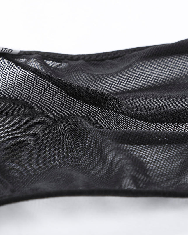Strappy Mesh Teddy