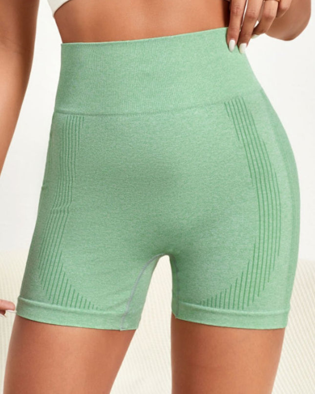 Wide Waistband Slim Fit Active Shorts