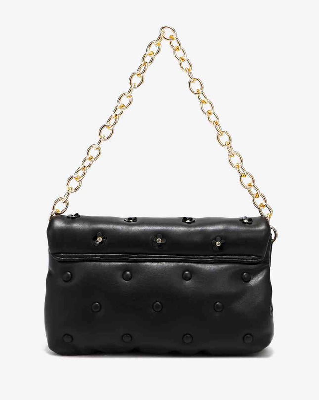 Nicole Lee USA Diamond Flower Messenger Crossbody Bag
