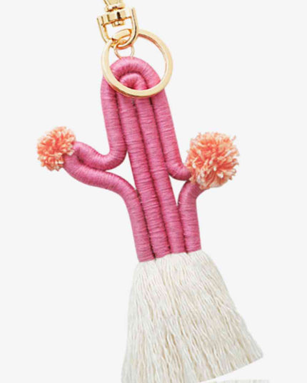 Cactus Keychain with Fringe