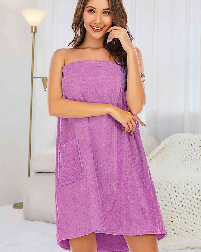 Strapless Robe with pocket