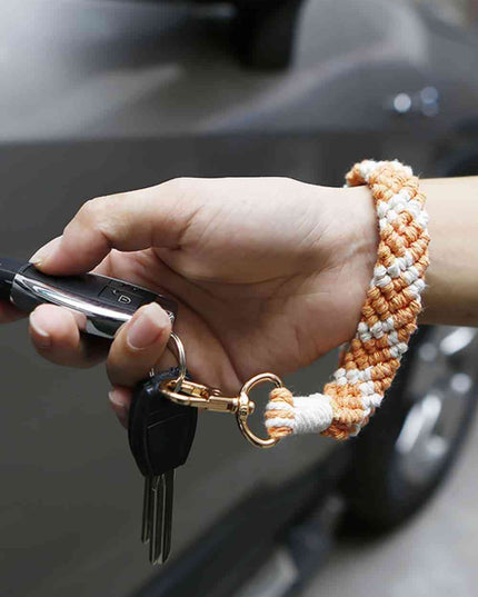 Macrame Wristlet Key Chain