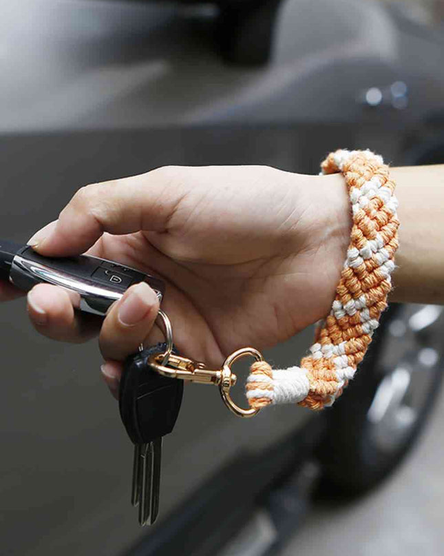 Macrame Wristlet Key Chain