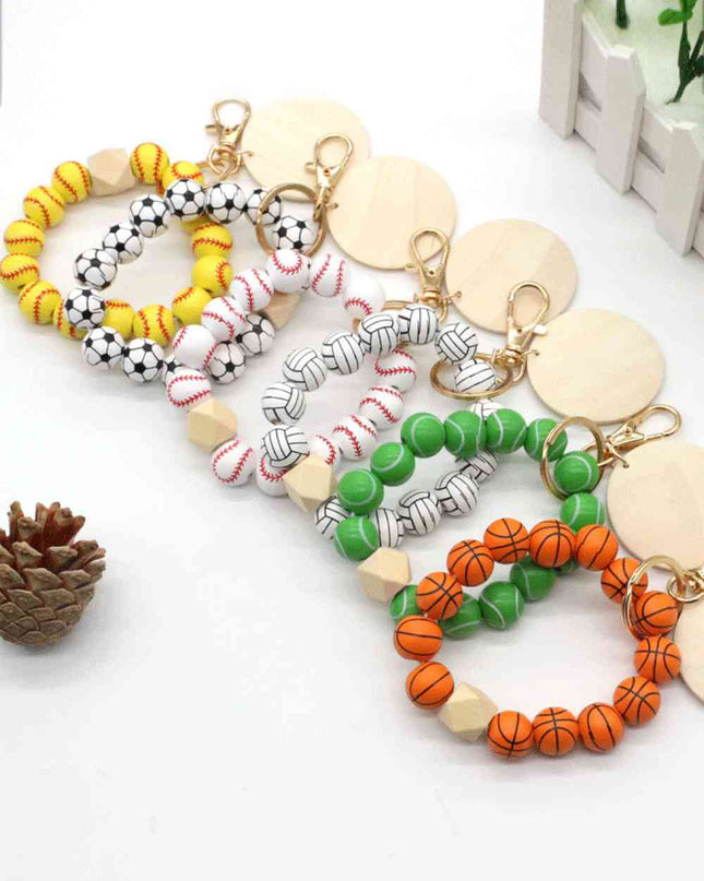 Assorted 4-Pack Wristlet Bead Key Chain