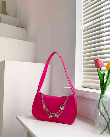 Butterfly Charm Polyester Hand Bag