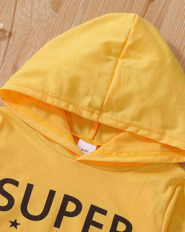 SUPER BROTHER Graphic Long Sleeve Hoodie