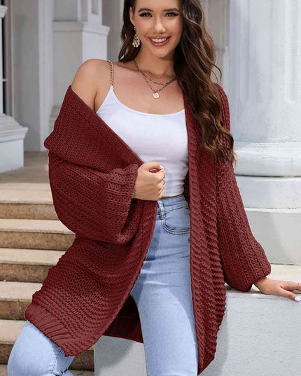 Open Front Longline Cardigan