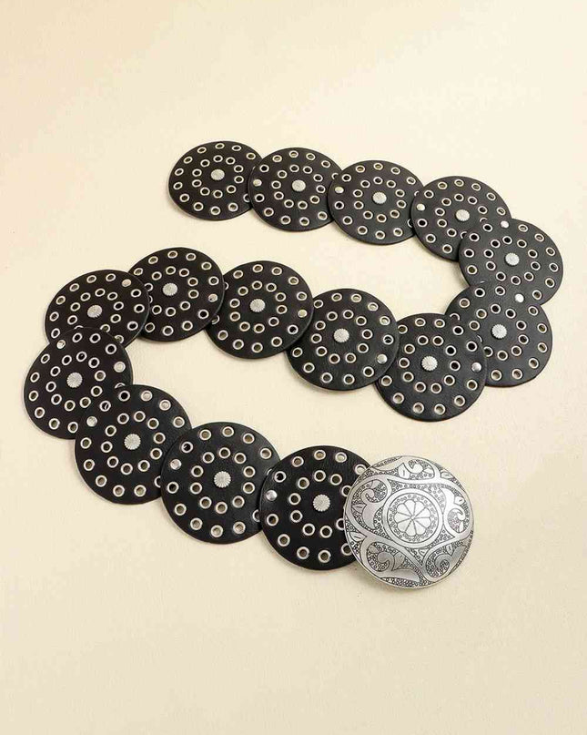 Vintage PU Leather Wide Belt
