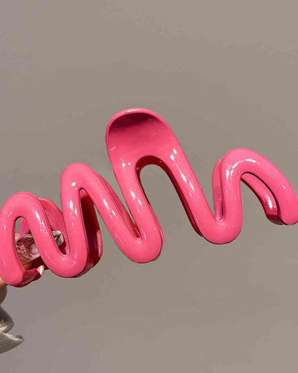 Resin Wave Hair Claw Clip