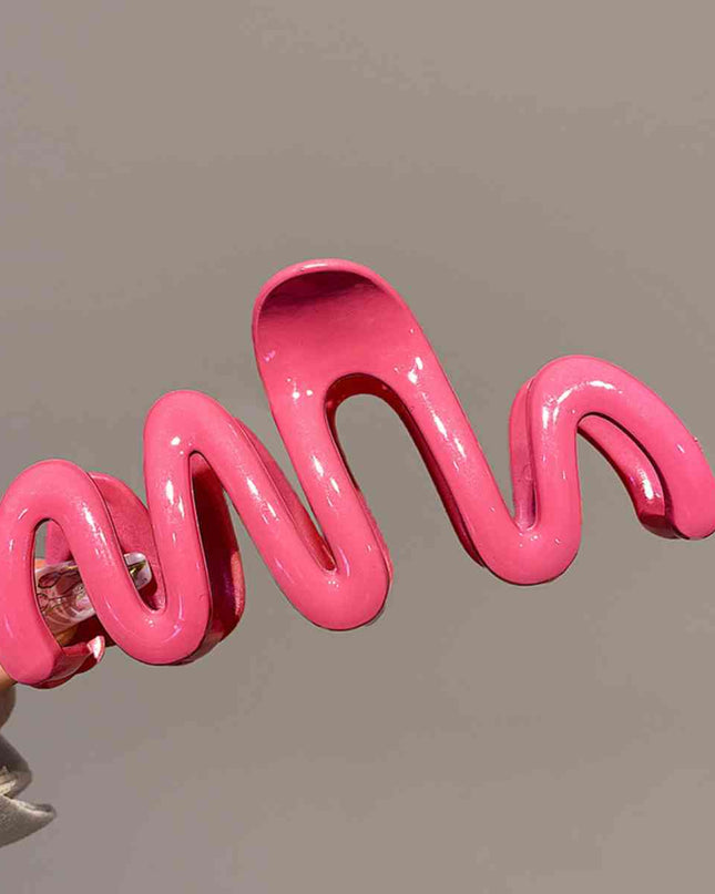 Resin Wave Hair Claw Clip