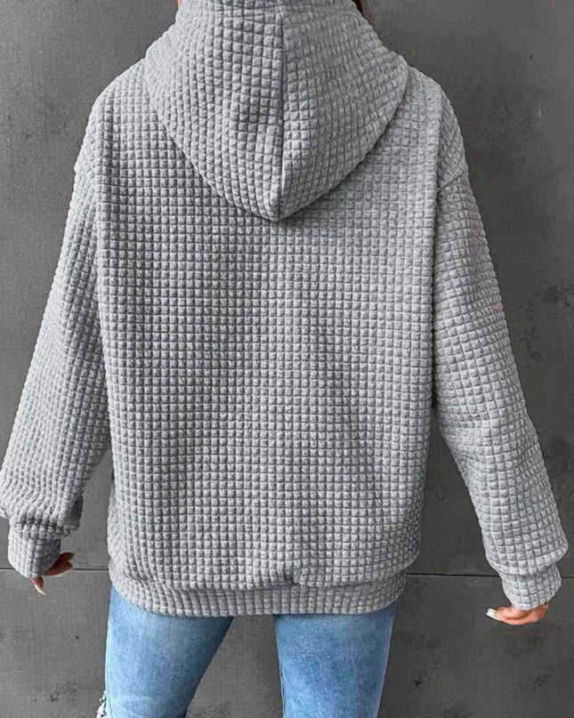 Full Size Turtle Graphic Drawstring Hoodie