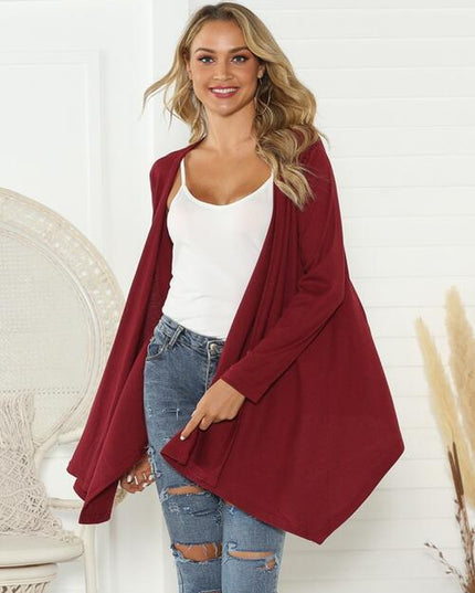 Floral Open Front Long Sleeve Cardigan