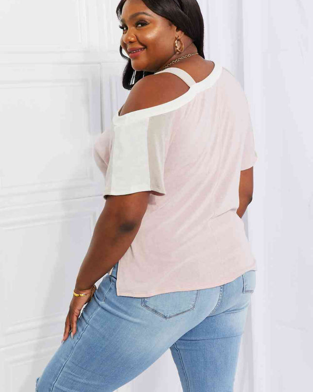 Andree by Unit Full Size Something Simple Cold Shoulder Tee