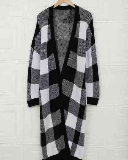 Buffalo Plaid Duster Cardigan