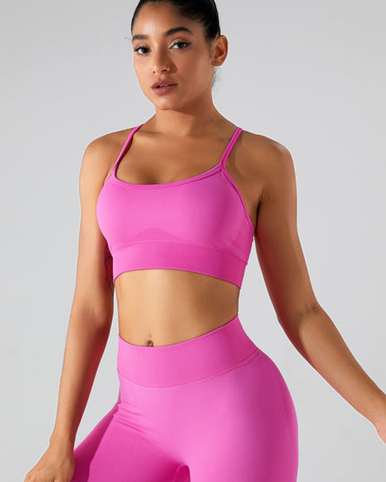 Crisscross Spaghetti Strap Active Cami
