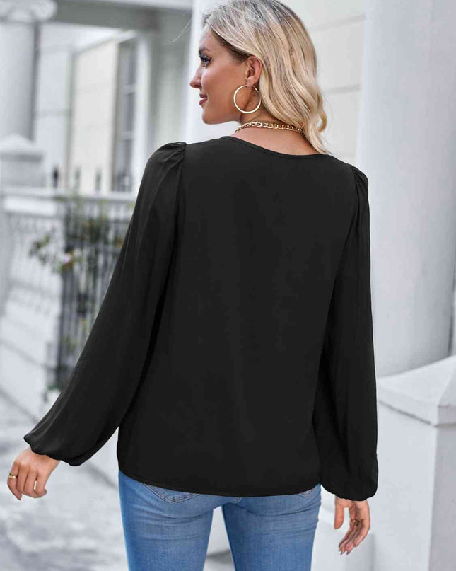 Square Neck Puff Sleeve Top