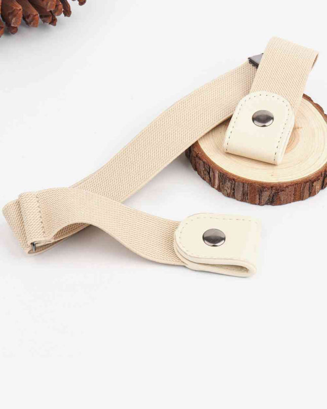 PU Elastic Snap Closure Belt