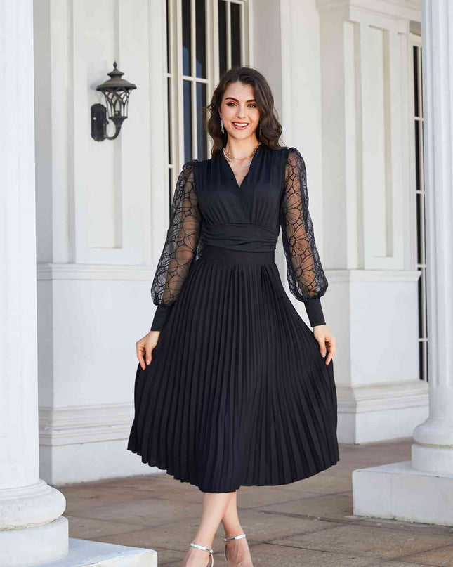 Pleated Midi Skirt