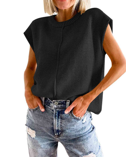 Cap Sleeve Sweater Vest