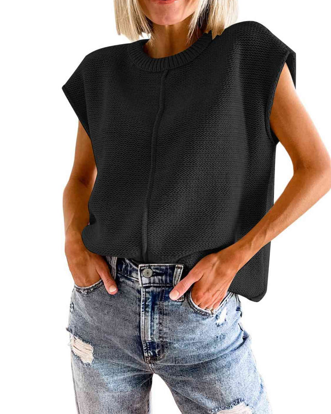 Cap Sleeve Sweater Vest
