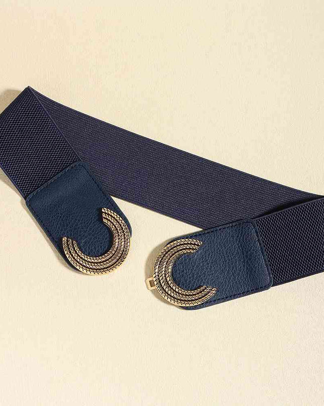 Double C Buckle Elastic Belt